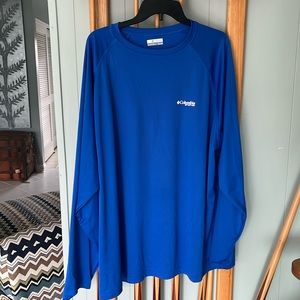Men’s XX-Large Columbia Long Sleeve PFG Water-Resistant Fishing Shirt